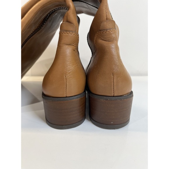 Lucky Brand Women's Heston Tall Boots Leather Gingerbread Oiled Vachetta Sz‎ 6.5 - Picture 6 of 7